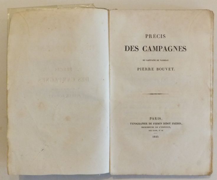 Null LIVRE, Précis des campagnes, 1840, Pierre François Étienne BOUVET DE MAISON&hellip;
