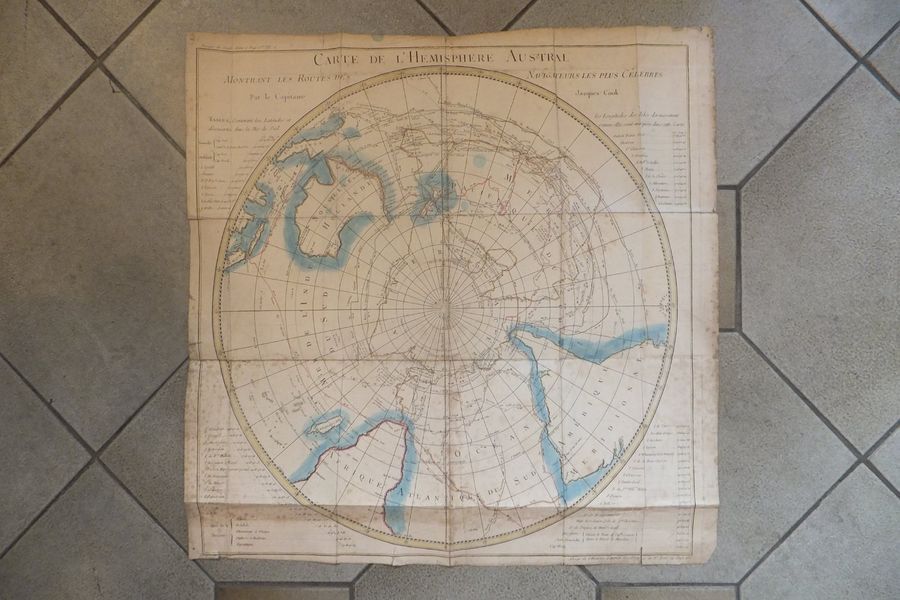 Null HEMISPHERE AUSTRAL - MAPPEMONDE - CARTE, "Carte de l'hémisphère Austral mon&hellip;