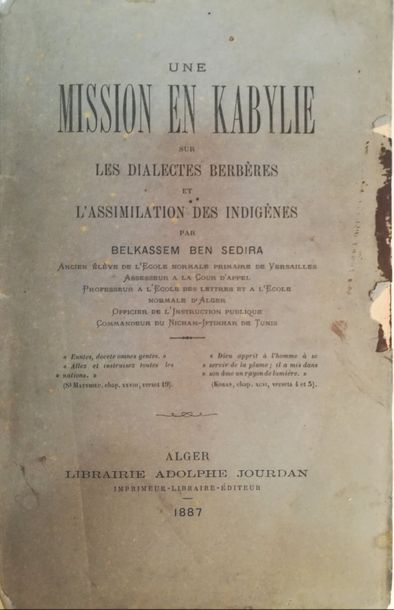 Null BELKASSEM BEN SEDIRA

 Une Mission en Kabylie sur les dialectes berbères et&hellip;