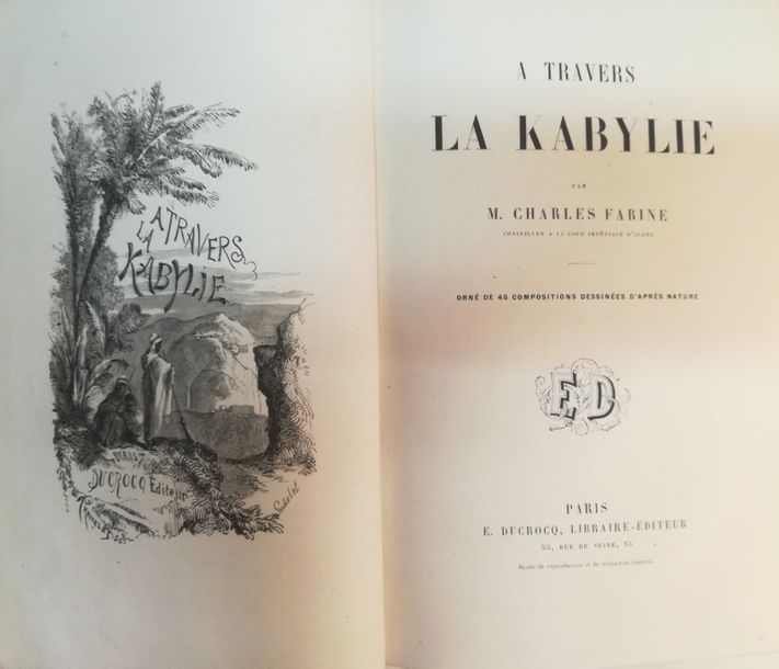 Null FARINE (Charles)

A Travers la Kabylie. Paris, Ducrocq, s.D., gr. In-8, per&hellip;