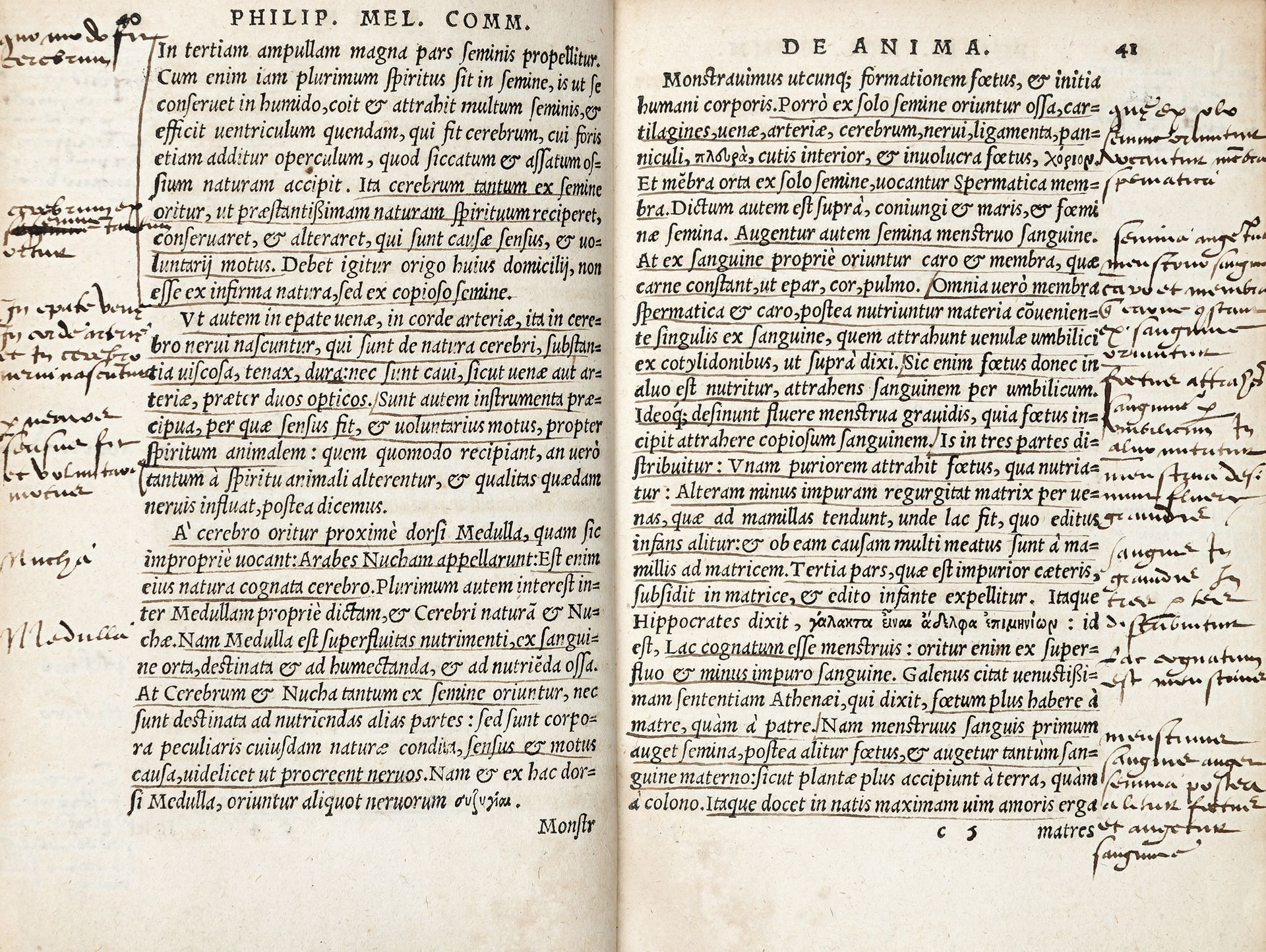 MELANTONE, Filippo (1497-1560) - De Anima. Lyon: Sebastiano Grifo, 1542. ... MEL&hellip;