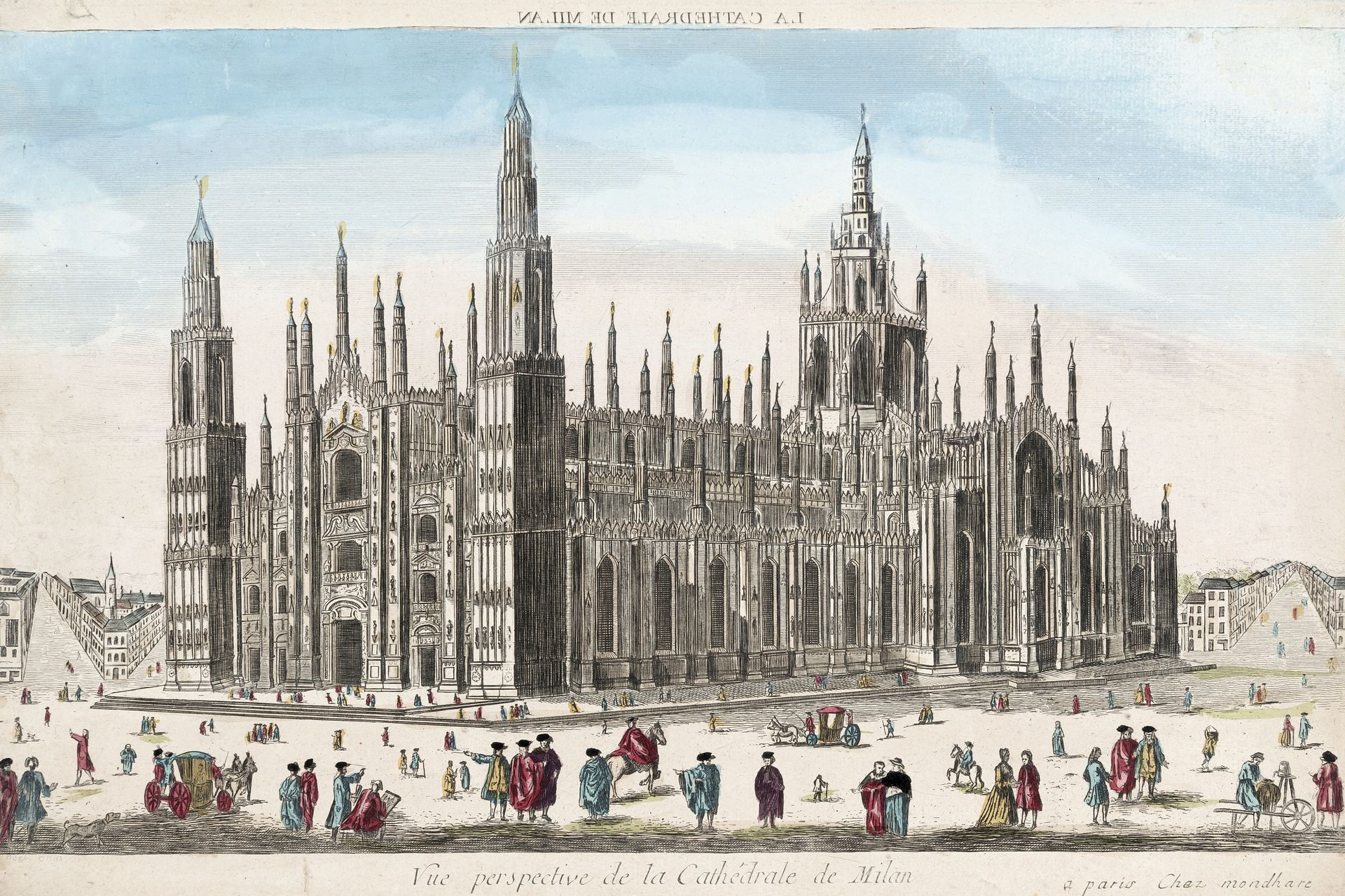 [DUOMO] - Vue perspective de la Cathédrale de Milan. Paris: [ca. 1759]. A... [DU&hellip;