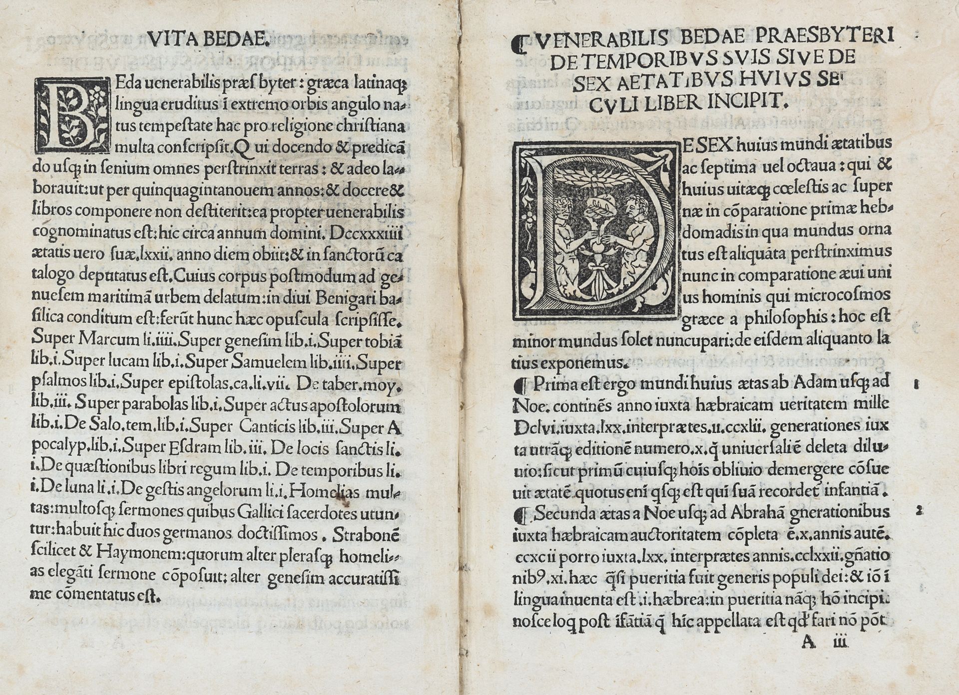 Null BEDA, Il Venerabile (m. 735 d.C. ) - De temporibus sive de sex aetatibus hu&hellip;