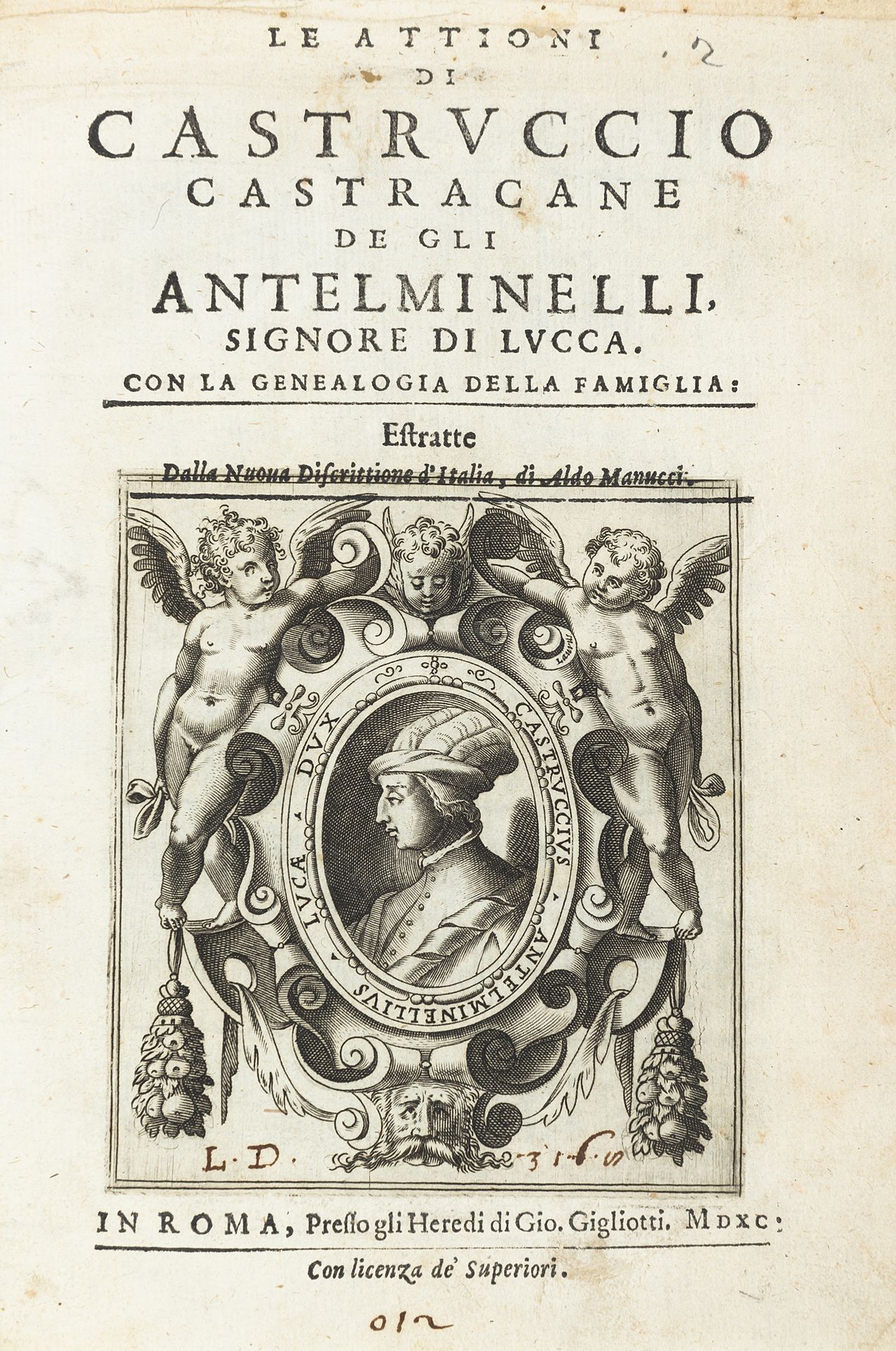 Null MANUZIO, Aldo (ca.1449-1515) - Le attioni di Castruccio Castracane de gli A&hellip;