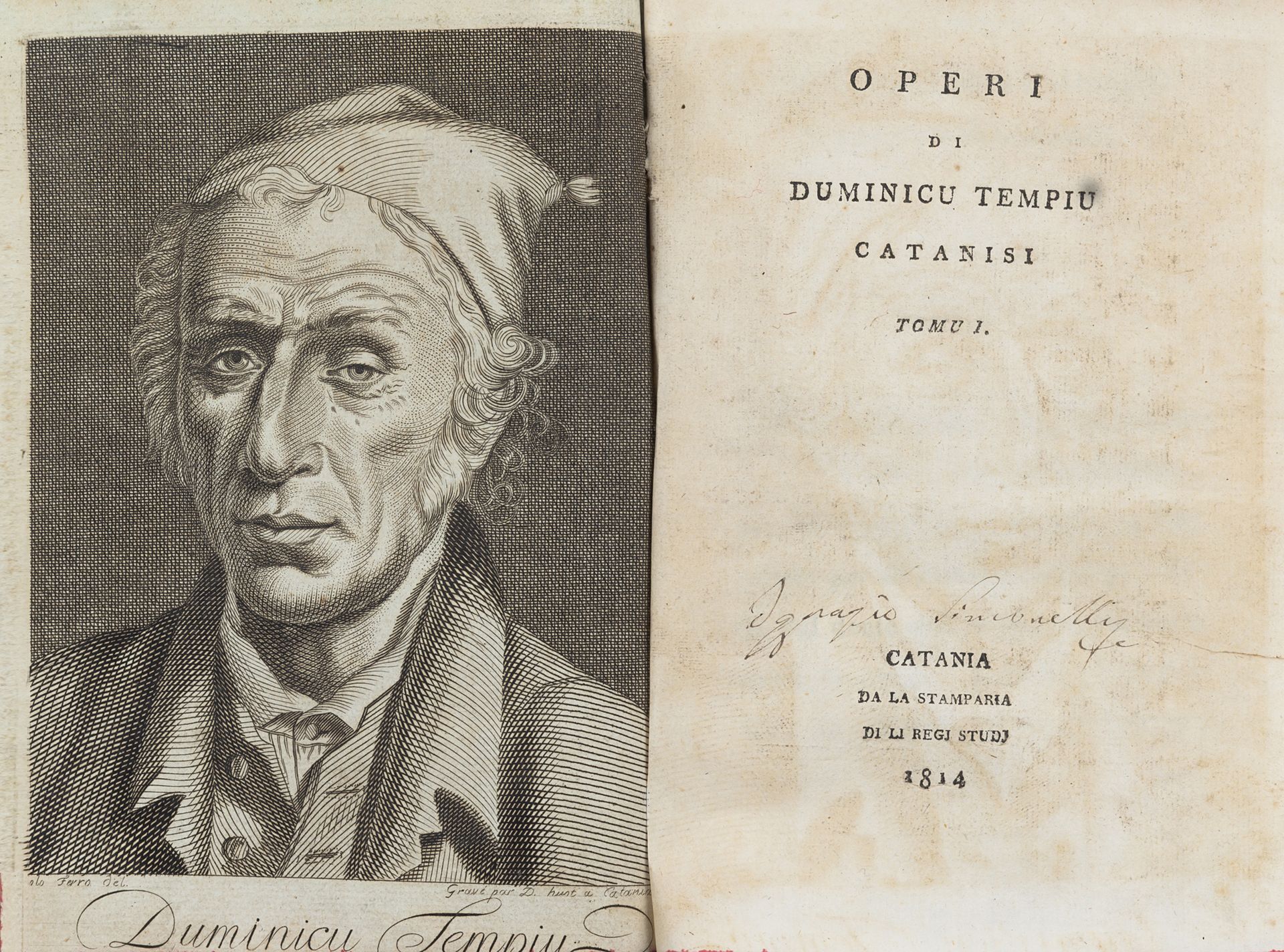 Null DOMENICO, Tempio (1750-1821) - Operi di Duminicu Tempiu catanisi. Catania: &hellip;