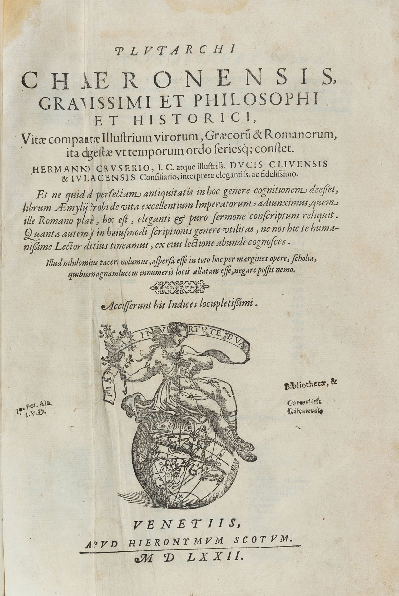 Null PLUTARCO (46-125 d.C.) - Vitae comparatae illustrium virorum, Graecorum et &hellip;