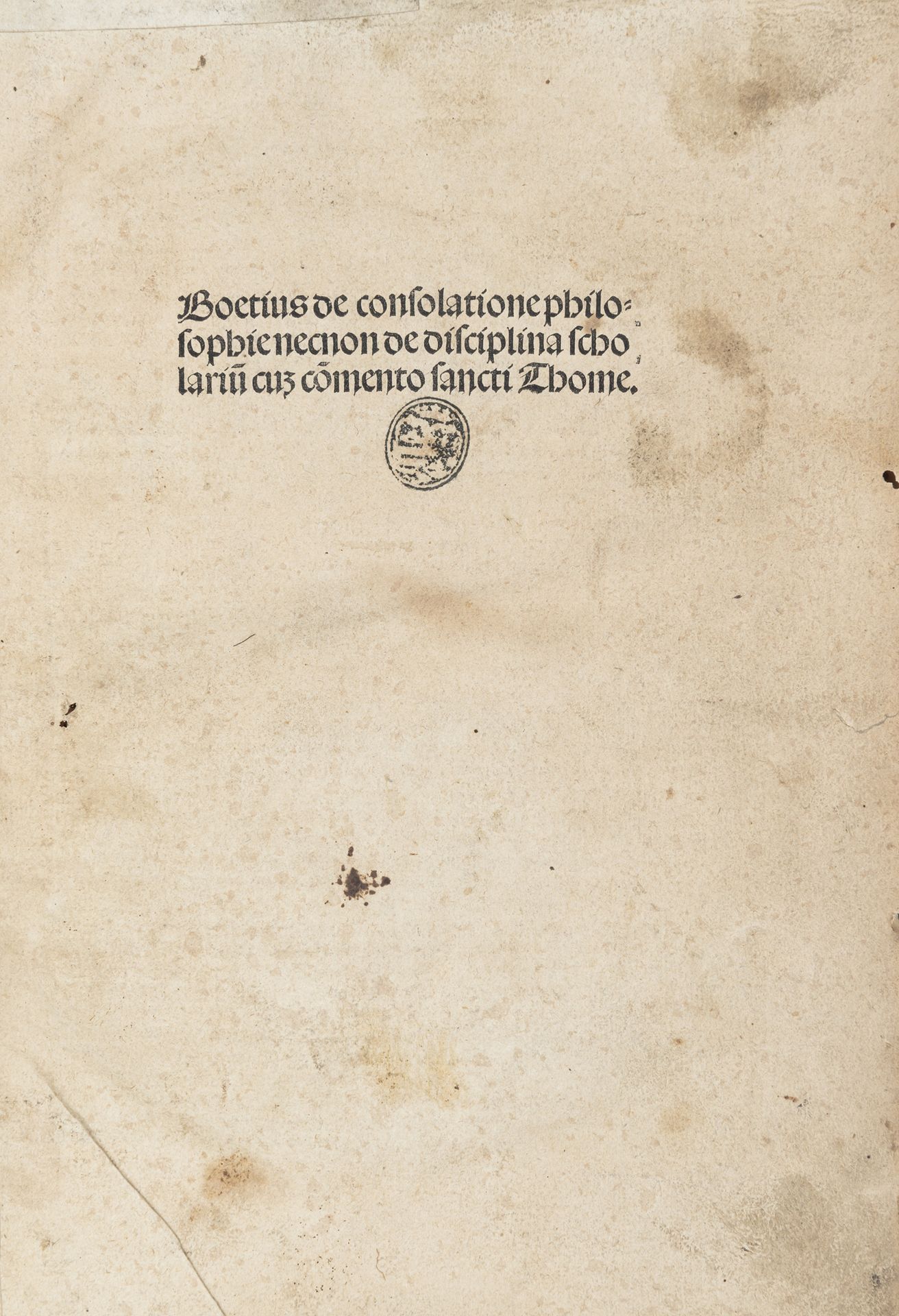 Null 
BOEZIO, Severino (465-524) - De consolatione Philosophie necnon de discipl&hellip;