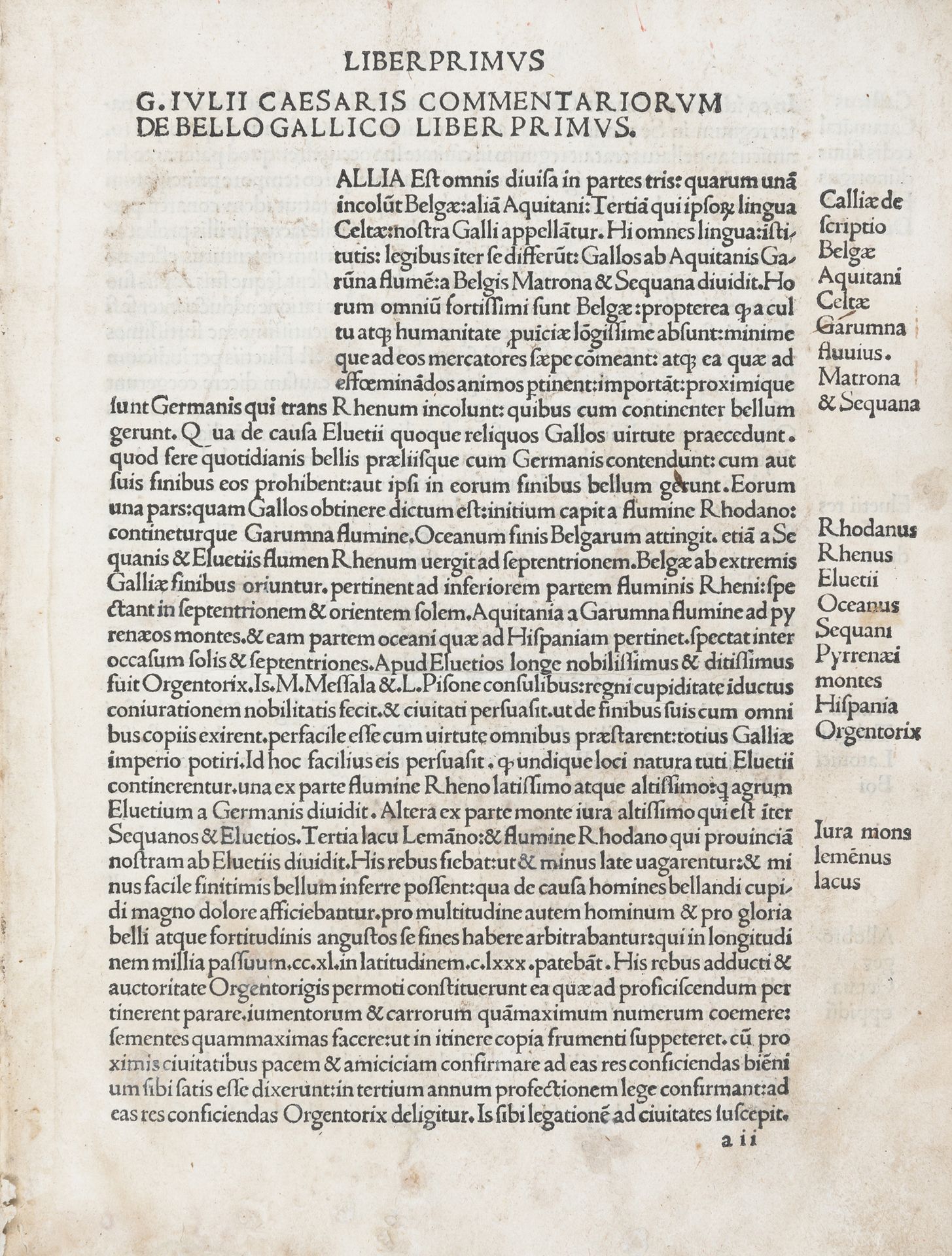 Null CESARE, Caio Giulio (100-44 a.C) - [Commentarii] Commentariorum de Bello ga&hellip;