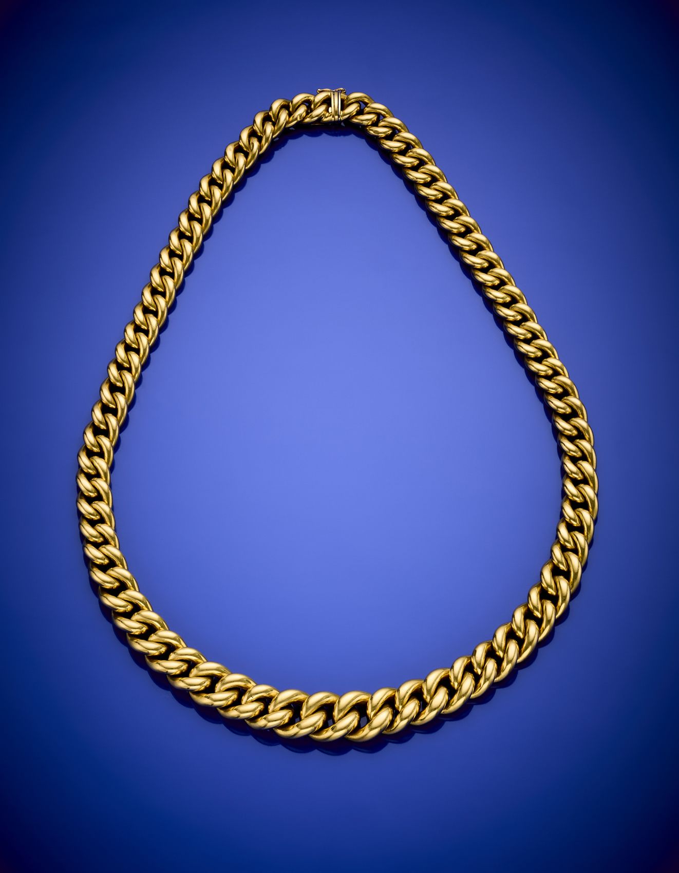 Null Collar graduado de cadena de eslabones de oro amarillo, g 65,13 circa, long&hellip;