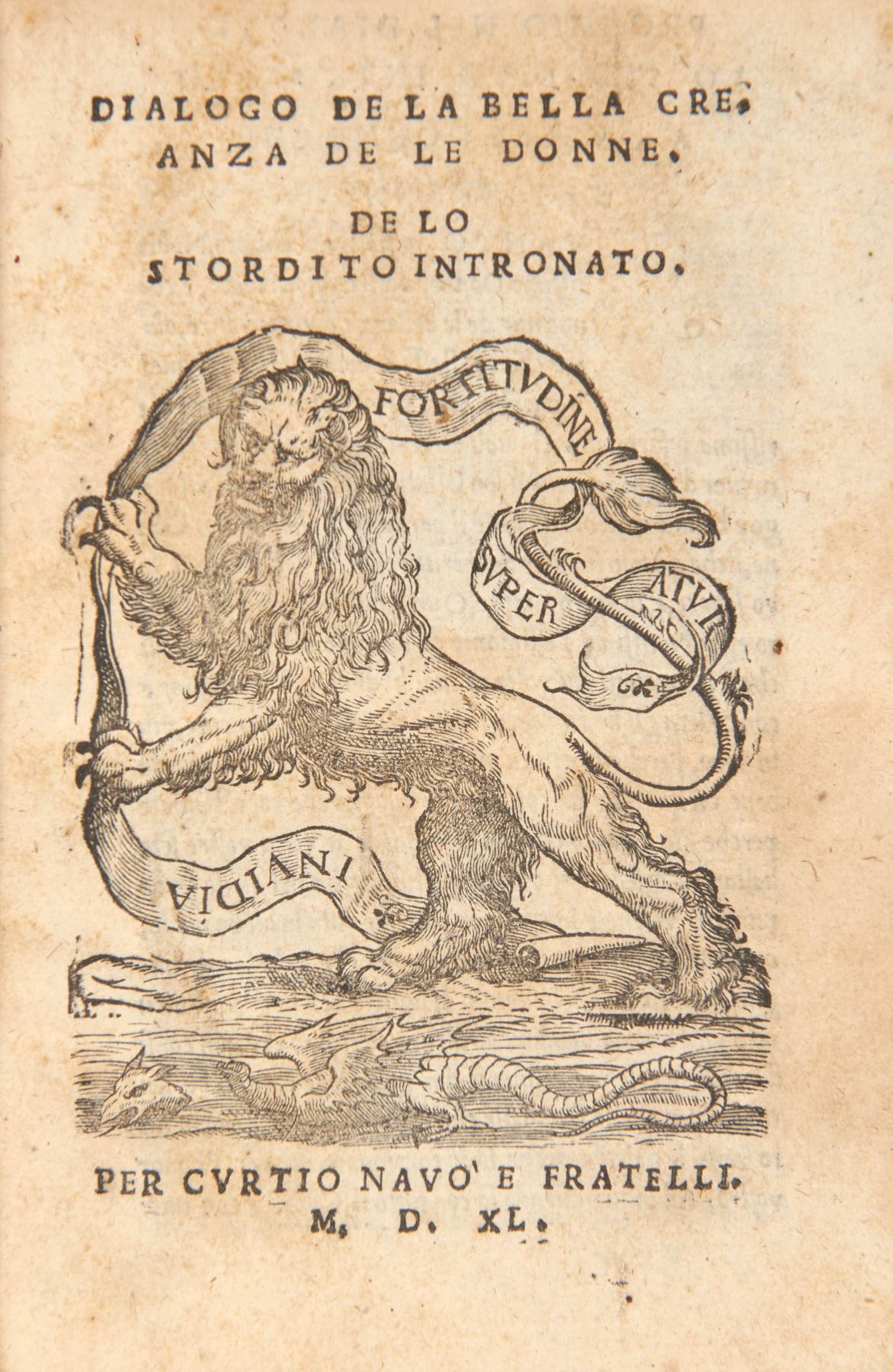 Null PICCOLOMINI, Alessandro (1508-1578) - Dialogo de la bella creanza de le don&hellip;