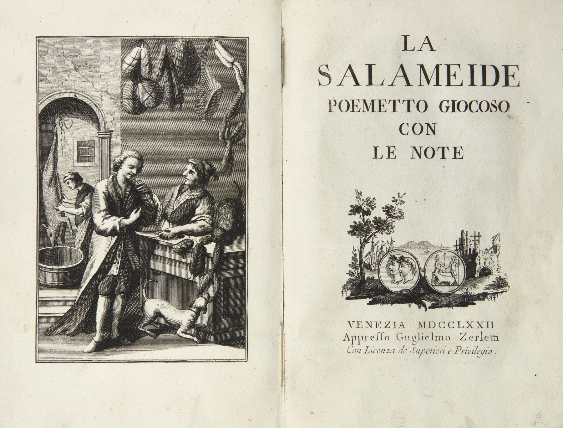 Null FRIZZI, Antonio (1736-1800) - La Salameide poemetto giocoso. Venezia: Zerle&hellip;