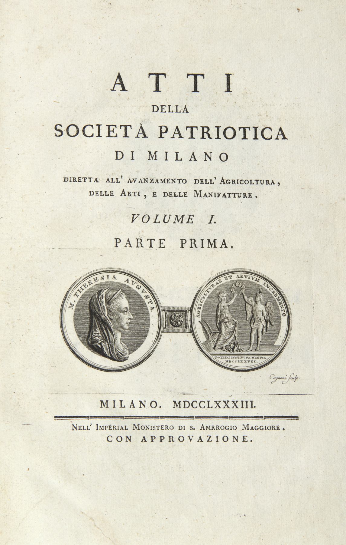 Null [Atti della Società patriottica di Milano. Milano: S. Ambrogio Maggiore, 17&hellip;