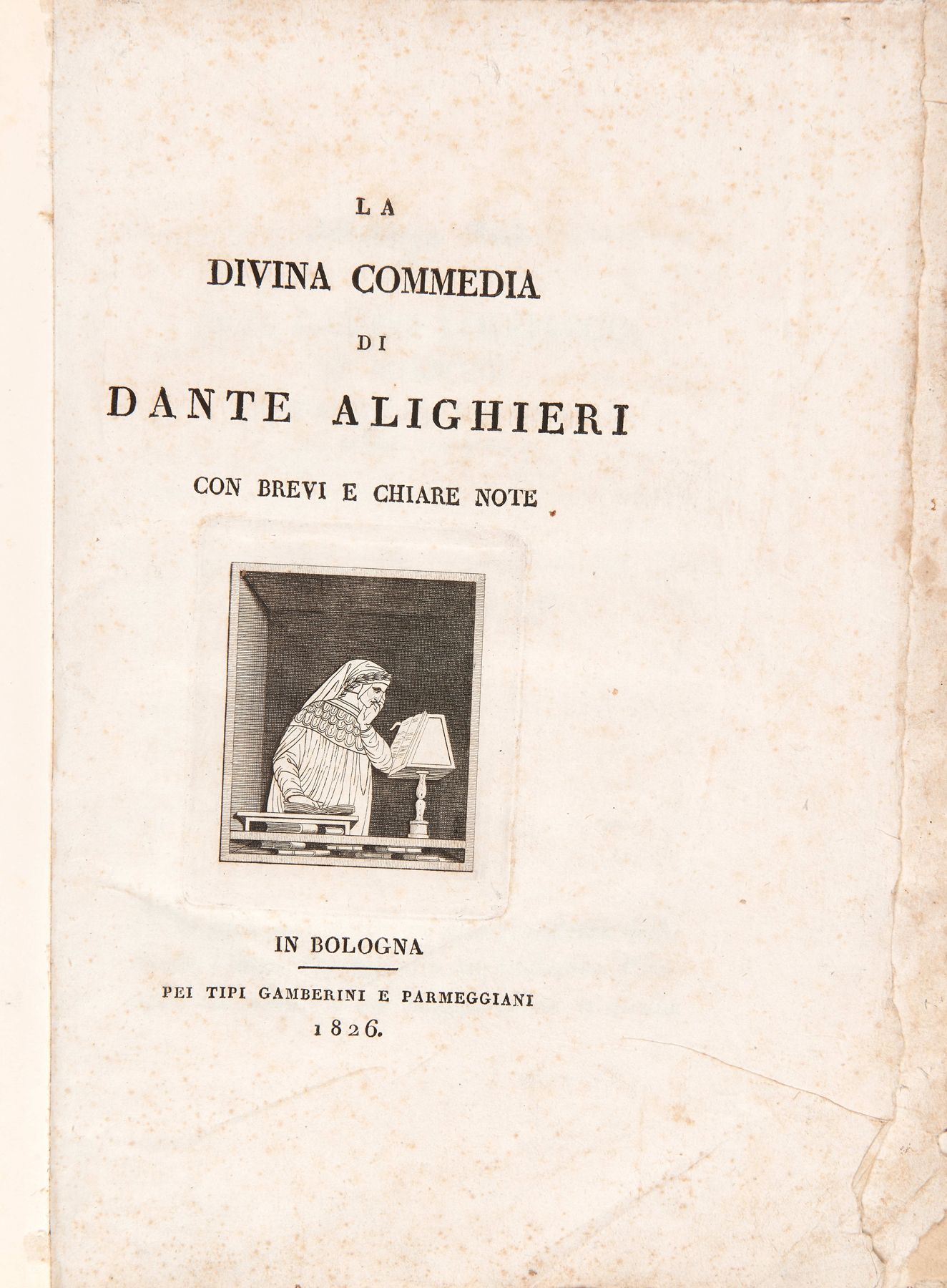 Null DANTE ALIGHIERI (1265-1321) - La Divina Commedia con brevi e chiare note. B&hellip;