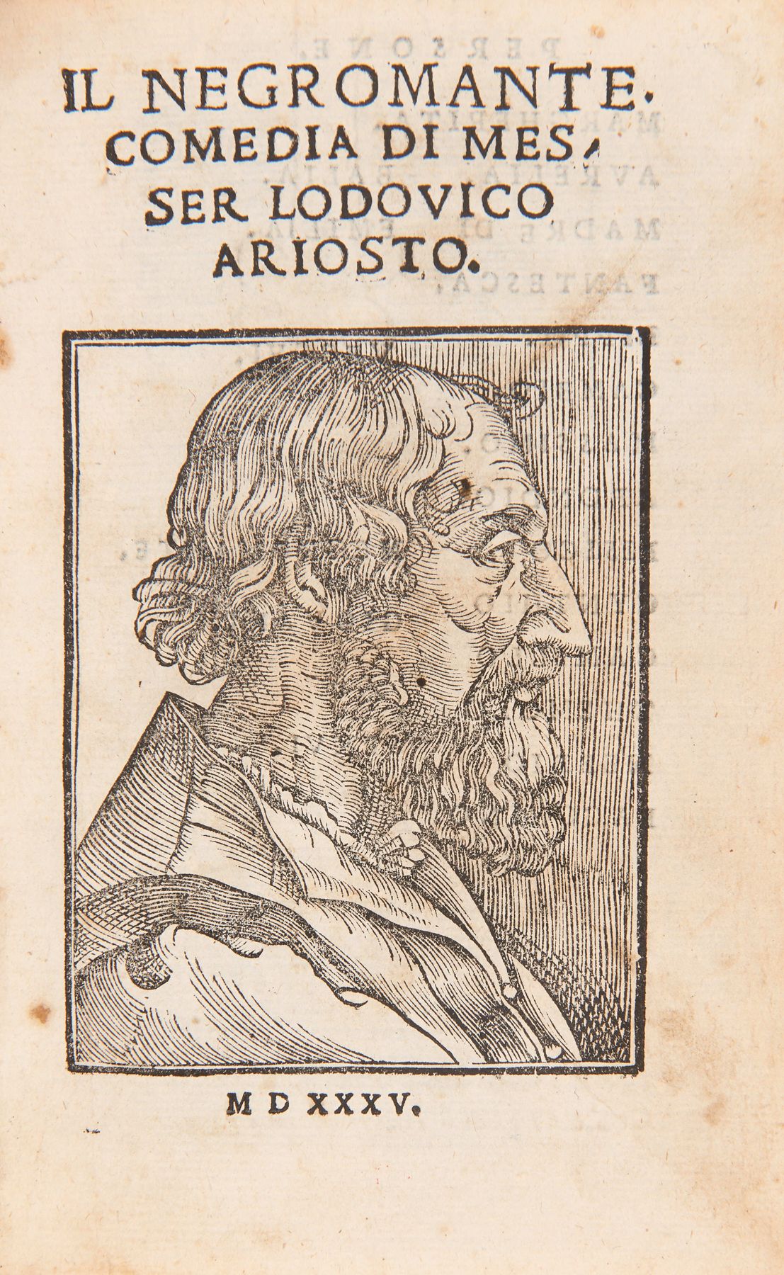 Null ARIOSTO, Lodovico (1474-1533) - Il Negromante. Comedia. Venise : Bernardino&hellip;