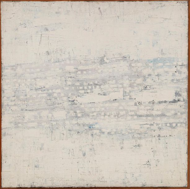 Null Horia DAMIAN (1922- 2012) 
Composition, 1956 
Huile sur toile signée et dat&hellip;
