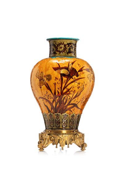 Null Jean BENARD La manufacture MLA, attribué à 
Important vase de forme balustr&hellip;