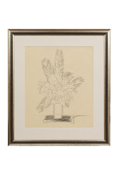 Null Andy WARHOL (1928-1987) 
Bouquet of Flowers, circa 1974 
Pencil on tracing &hellip;