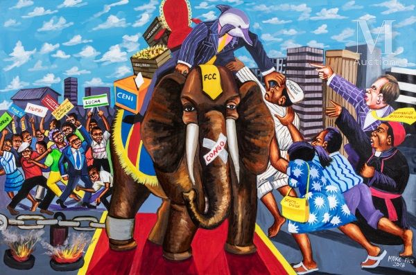 MOKE FILS (né en 1968) The Race for Power, 2018

Acrylic on canvas signed and da&hellip;