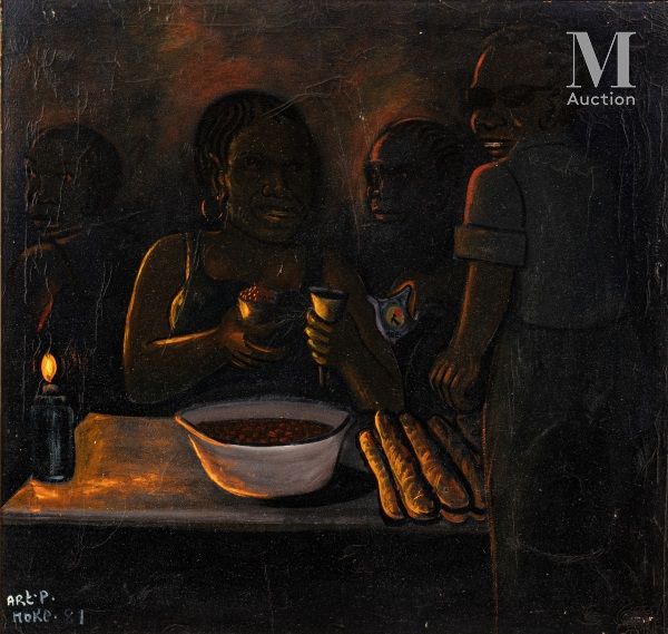 MOKE (1950-2001) Night Market, 1981

Oil on canvas signed and dated lower left

&hellip;