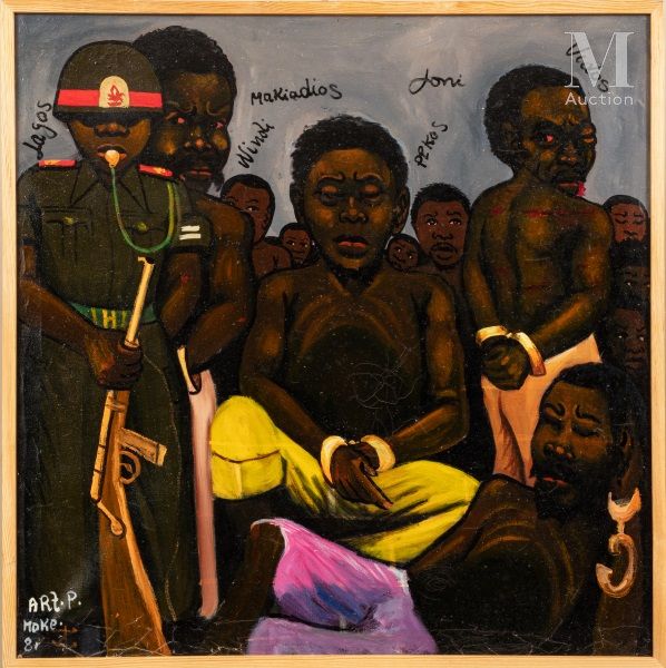 MOKE (1950-2001) The prisoners, 1981

Oil on canvas signed and dated lower left
&hellip;
