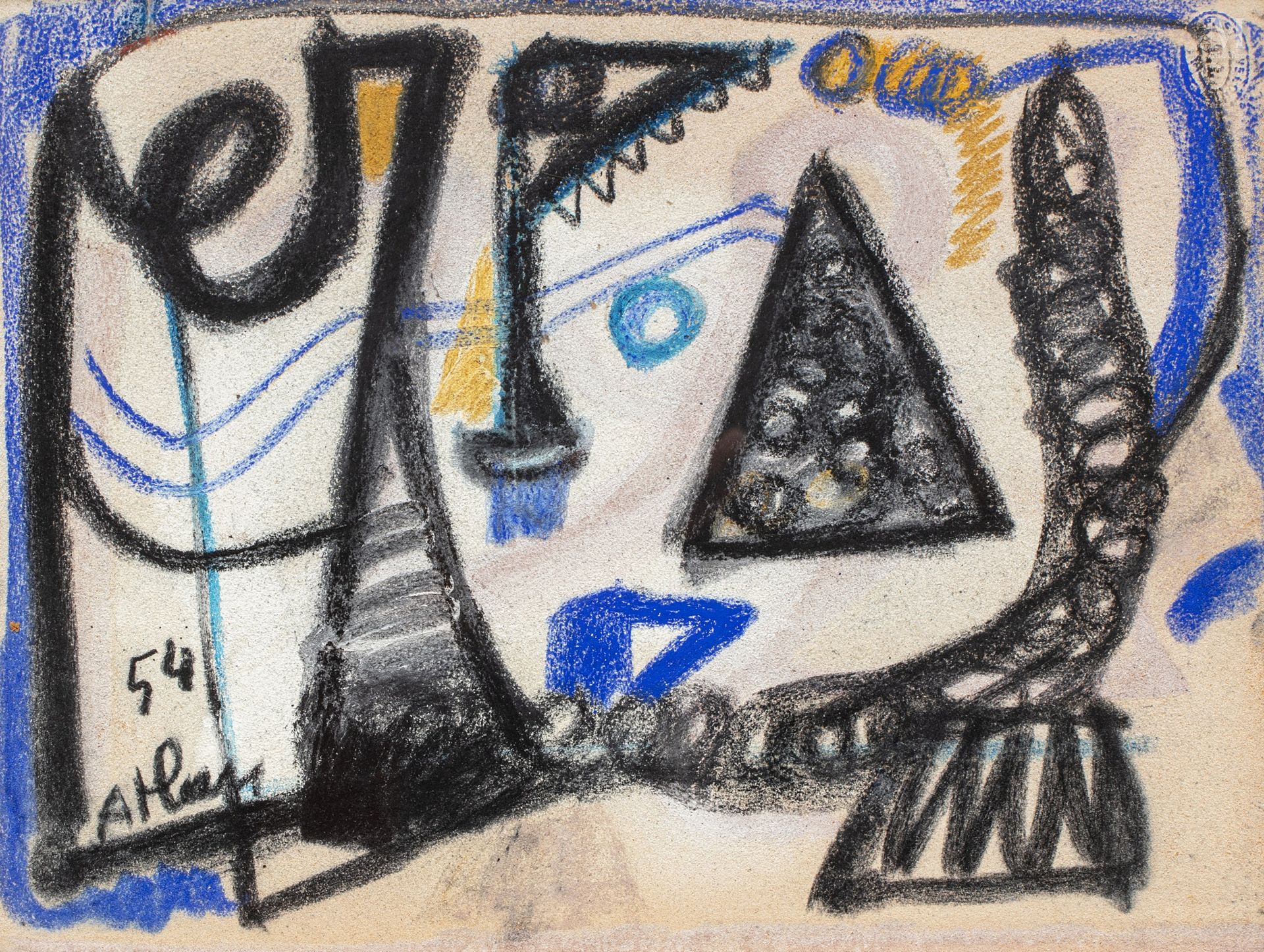 Jean-Michel Atlan (1913-1960) Sans titre, 1954

Pastel sur papier signé et daté &hellip;