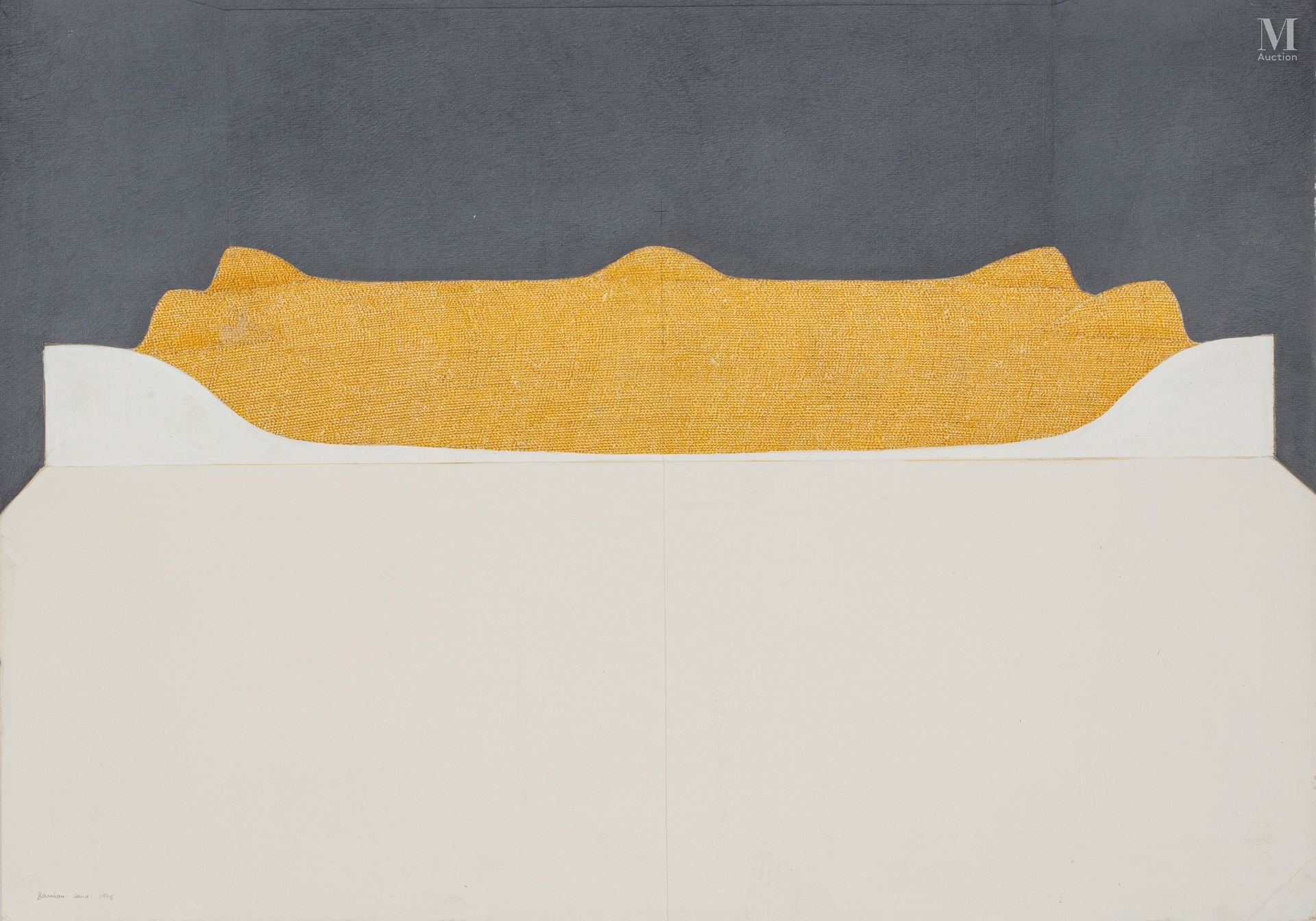 Horia DAMIAN (1922-2012) Land, 1976

Gouache et crayon de couleur sur papier, co&hellip;