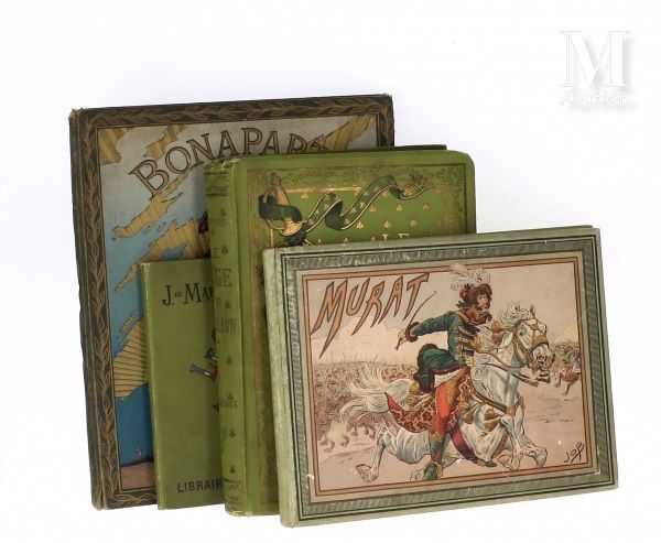 Lot de 4 ouvrages : - Le page de Napoléon von E. Dupuis, Illustrationen von Job,&hellip;