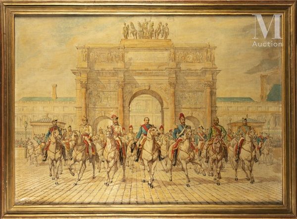 Charles PORION (Amiens, 1814-Alger, 1908). Napoléon III et les souverains étrang&hellip;