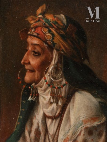 Charles BRUN (Montpellier 1826-Paris 1908) Portrait d'une Constantinoise

Huile &hellip;