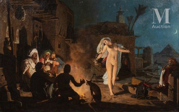 Attribué à Jean-Jules-Antoine LECOMTE de NOUY (1842 - 1923) La danseuse Fellah

&hellip;