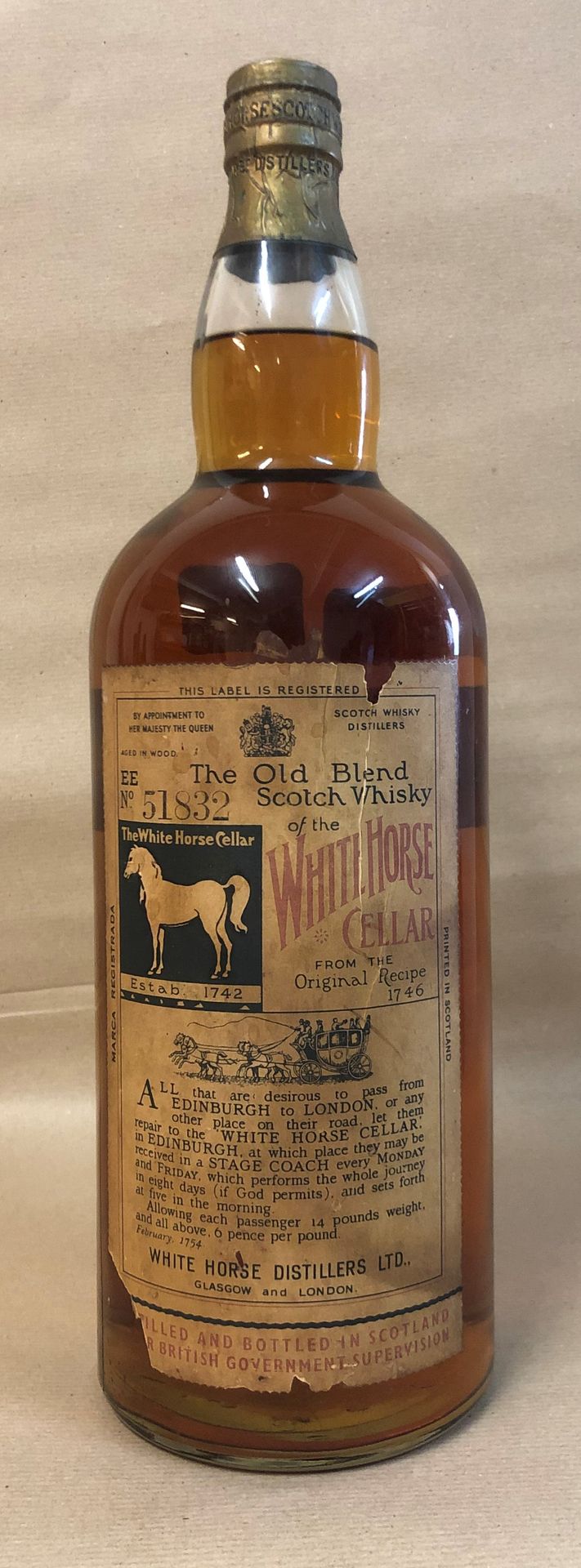 Null 1 Jéroboam WHISKY "The Old Blend Scotch Whisky", White Horse