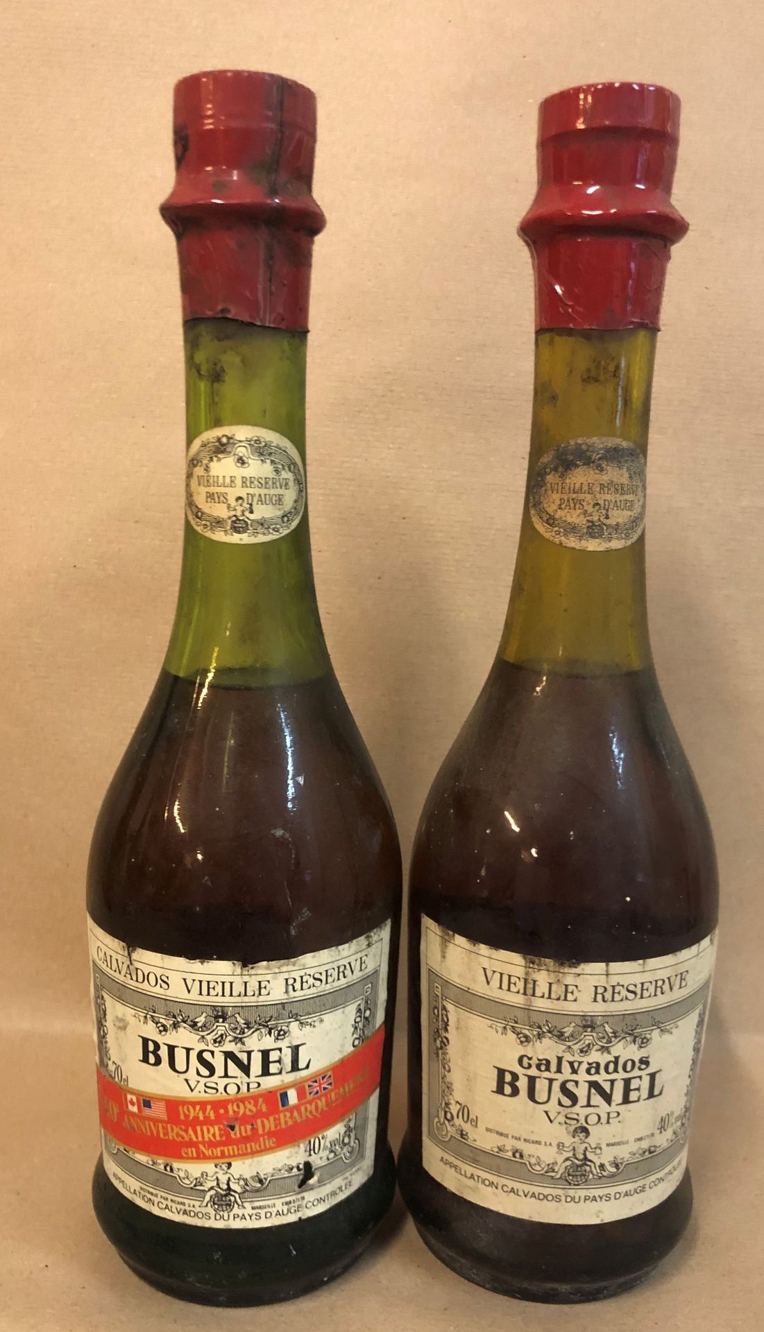 Null 2 bouteilles CALVADOS "Vieille Réserve, VSOP" Busnel