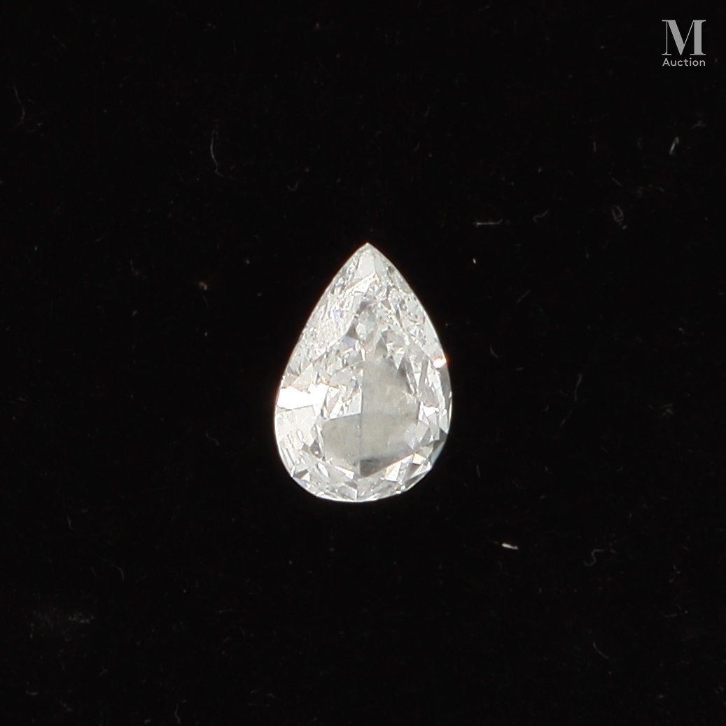 Diamant poire Diamant sur papier de 1.20 carat taillé en poire, de couleur D et &hellip;