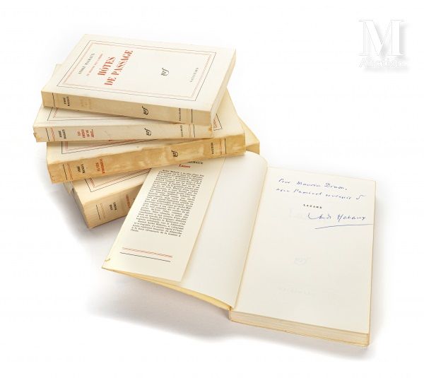 MALRAUX (André) Ensemble de 5 volumes brochés, couv. Imprimées :

- Hôtes de pas&hellip;
