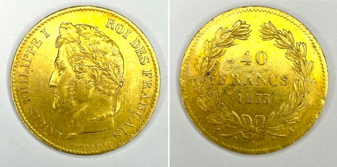 Null France – Louis Philippe Ier (1830-1848)

Une monnaie de 40 Francs 1833 A (P&hellip;