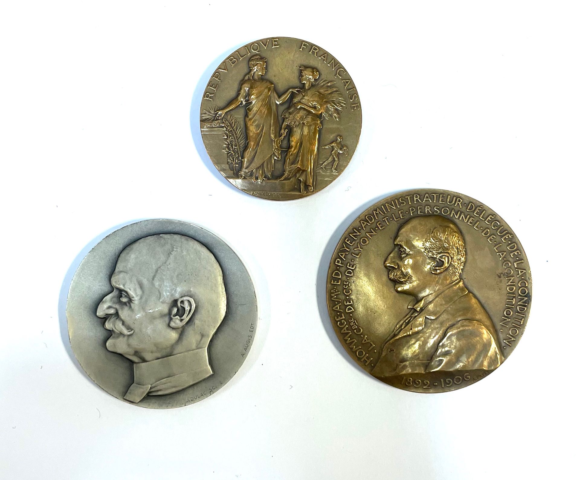 Null Medal - France

Set of three medals, "Condition publique des soies, laines,&hellip;