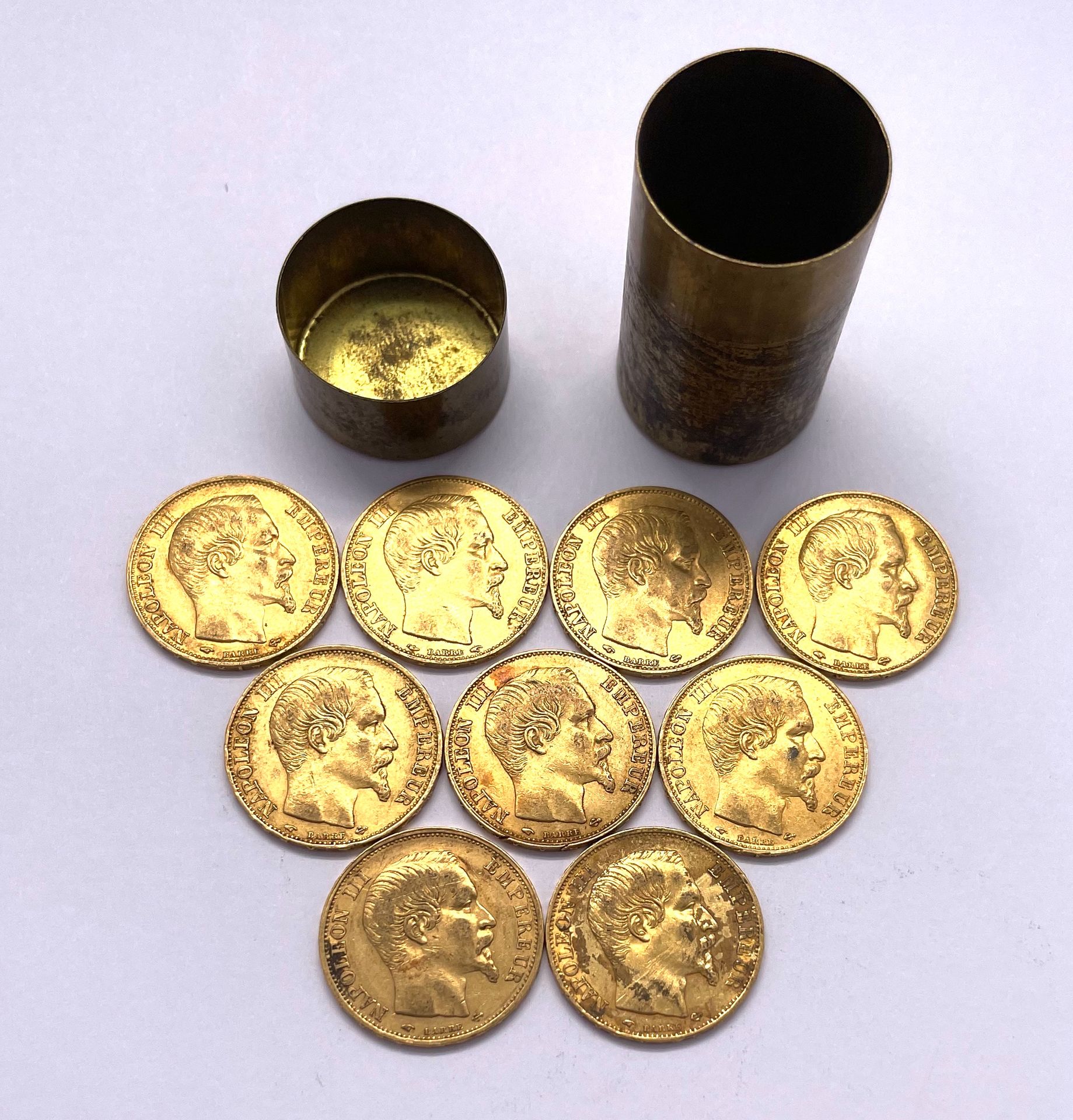 Null France - Napoléon III (1808-1873)

Lot de neuf monnaies de 20 Francs Napolé&hellip;