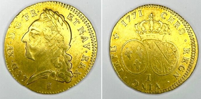 Null Francia - Luigi XV (1715-1774)

A Double Louis d'or à la vieille tête 1771 &hellip;