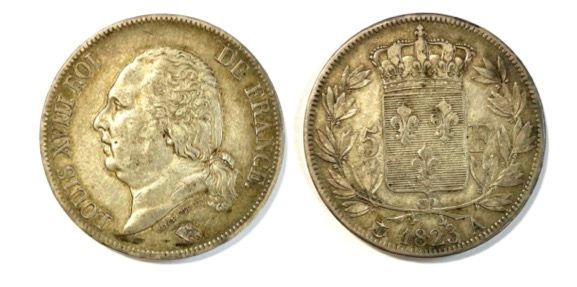 Null Francia - Luigi XVIII (1815 - 1824) 

A 5 Franc Ecu 1823 A (Parigi) 

A : B&hellip;