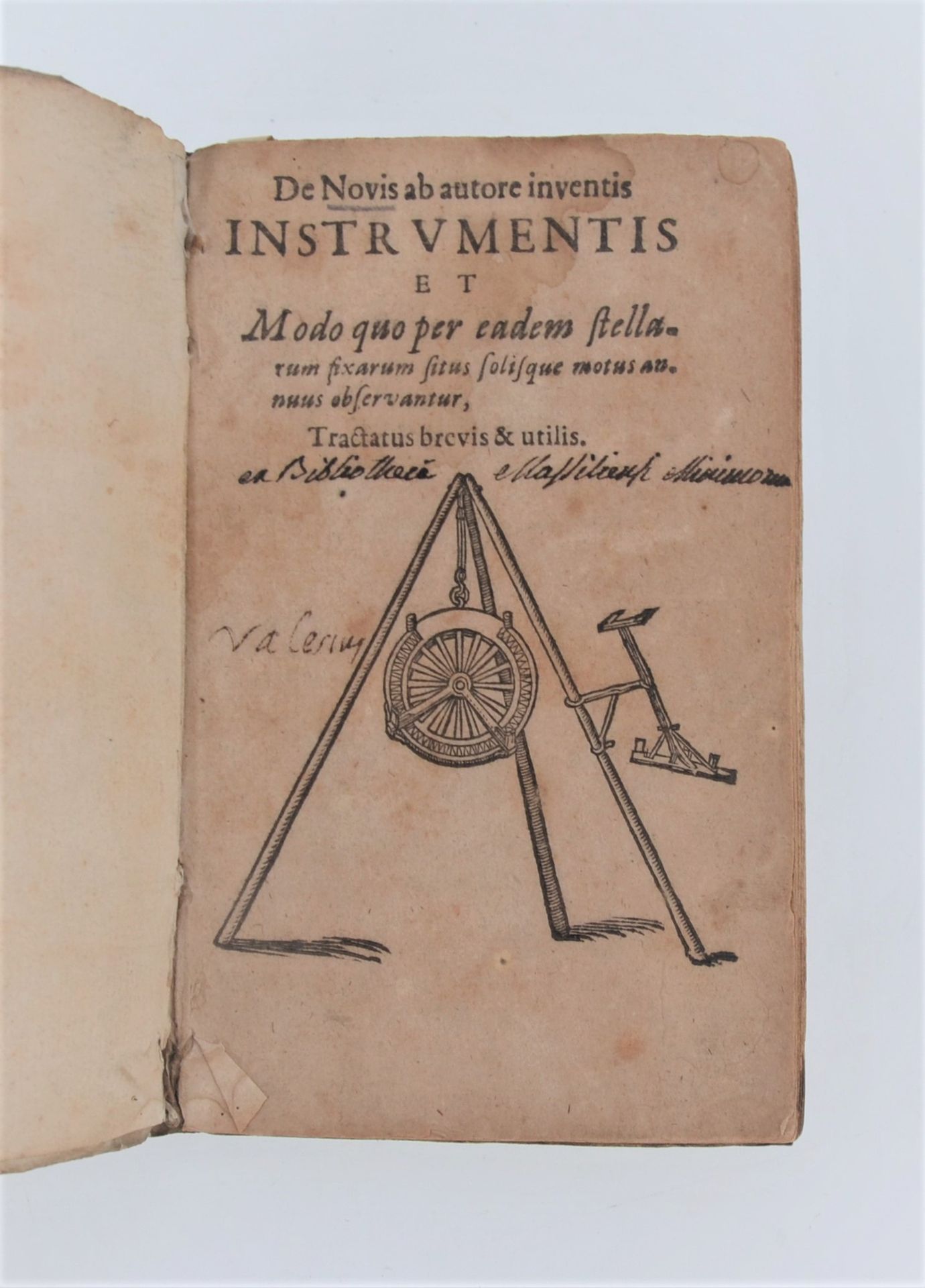 [METIUS (Adriaen)]. De novis ab autore inventis instrumentis. S.L.N.D. Francofor&hellip;