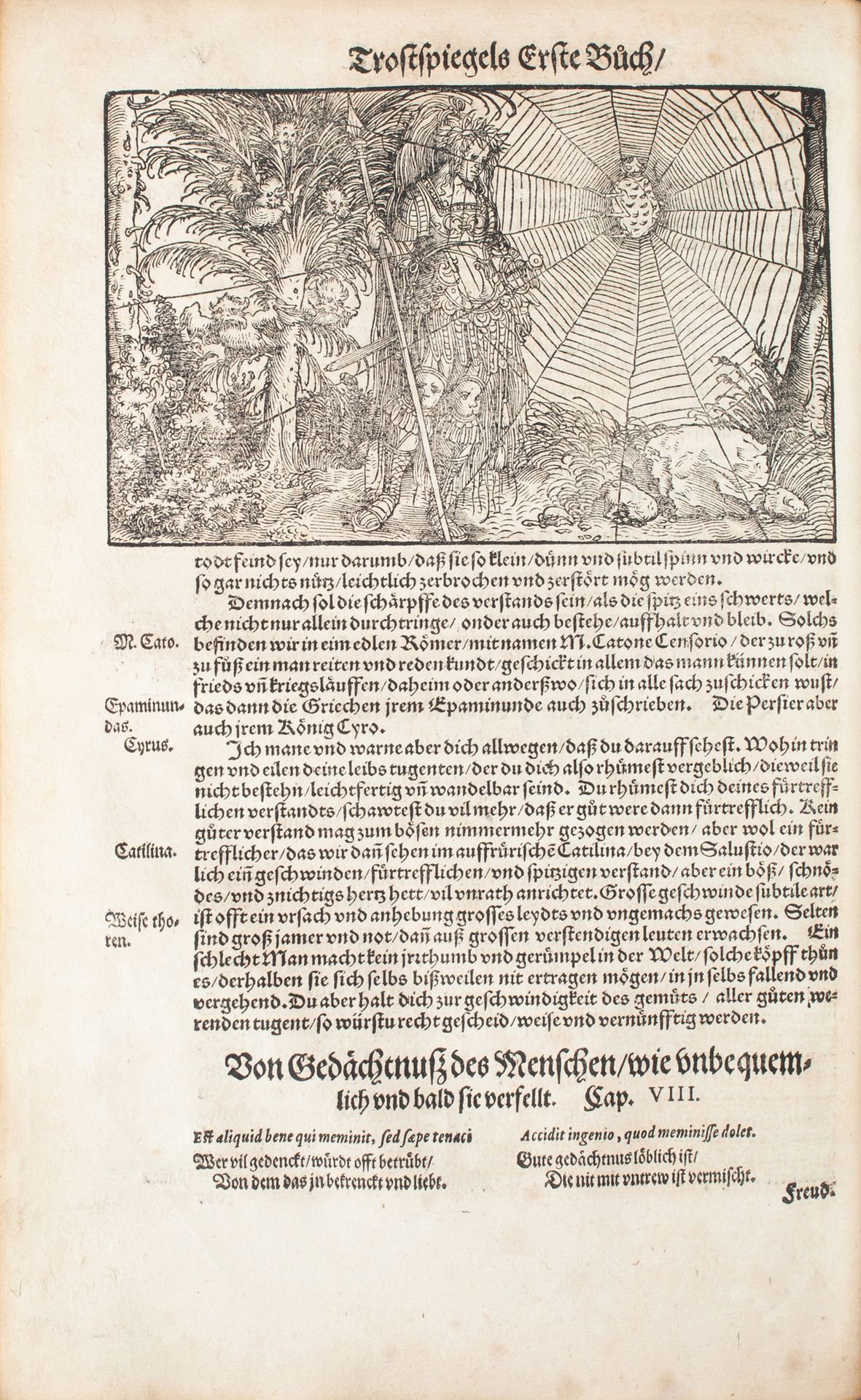 PÉTRARQUE. De rebus memorandis. Francfort, Christian Egenolff, 1566. — Trostspie&hellip;