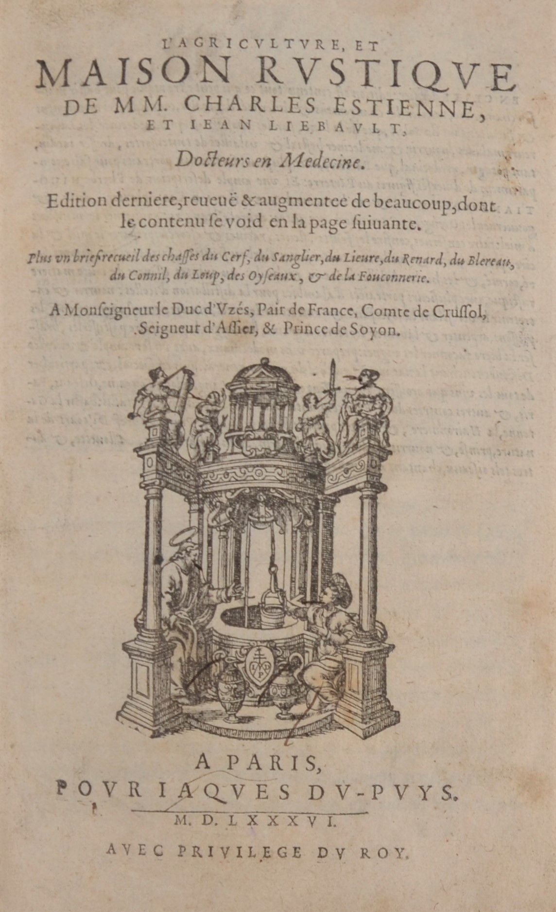 ESTIENNE (Charles) et Jean LIEBAULT. L'agricoltura e la casa rurale. Parigi, per&hellip;