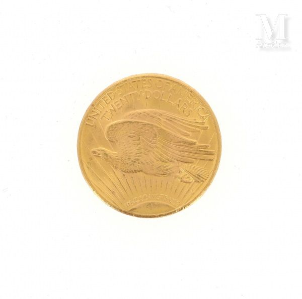 Pièce 20 Dollars or Une pièce en or de 20 dollars USA

1925