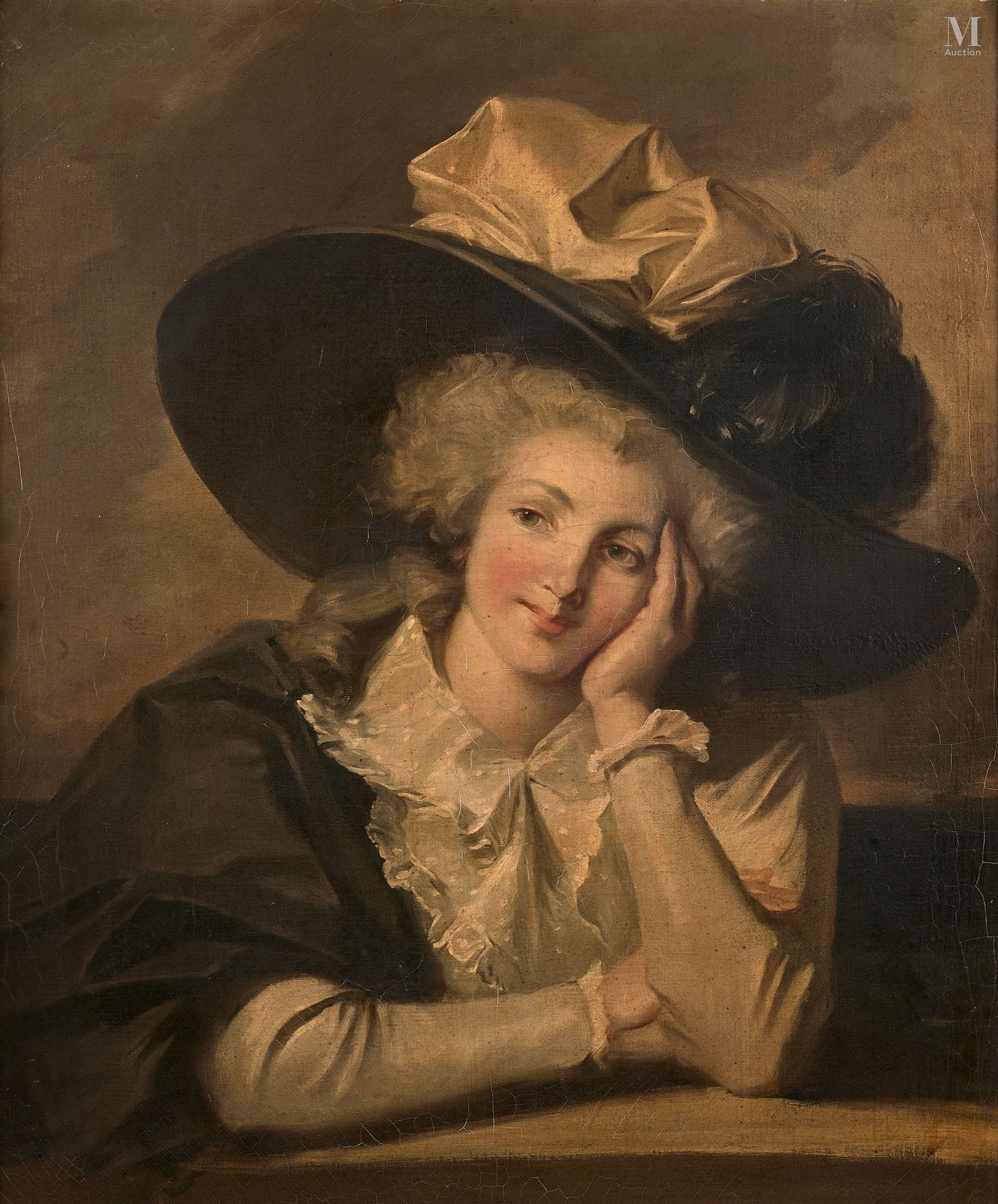 ATTRIBUÉ À JOHN HOPPNER (1758-1810) 
PORTRAIT D’ÉLÉGANTE AU CHAPEAU



Toile



&hellip;