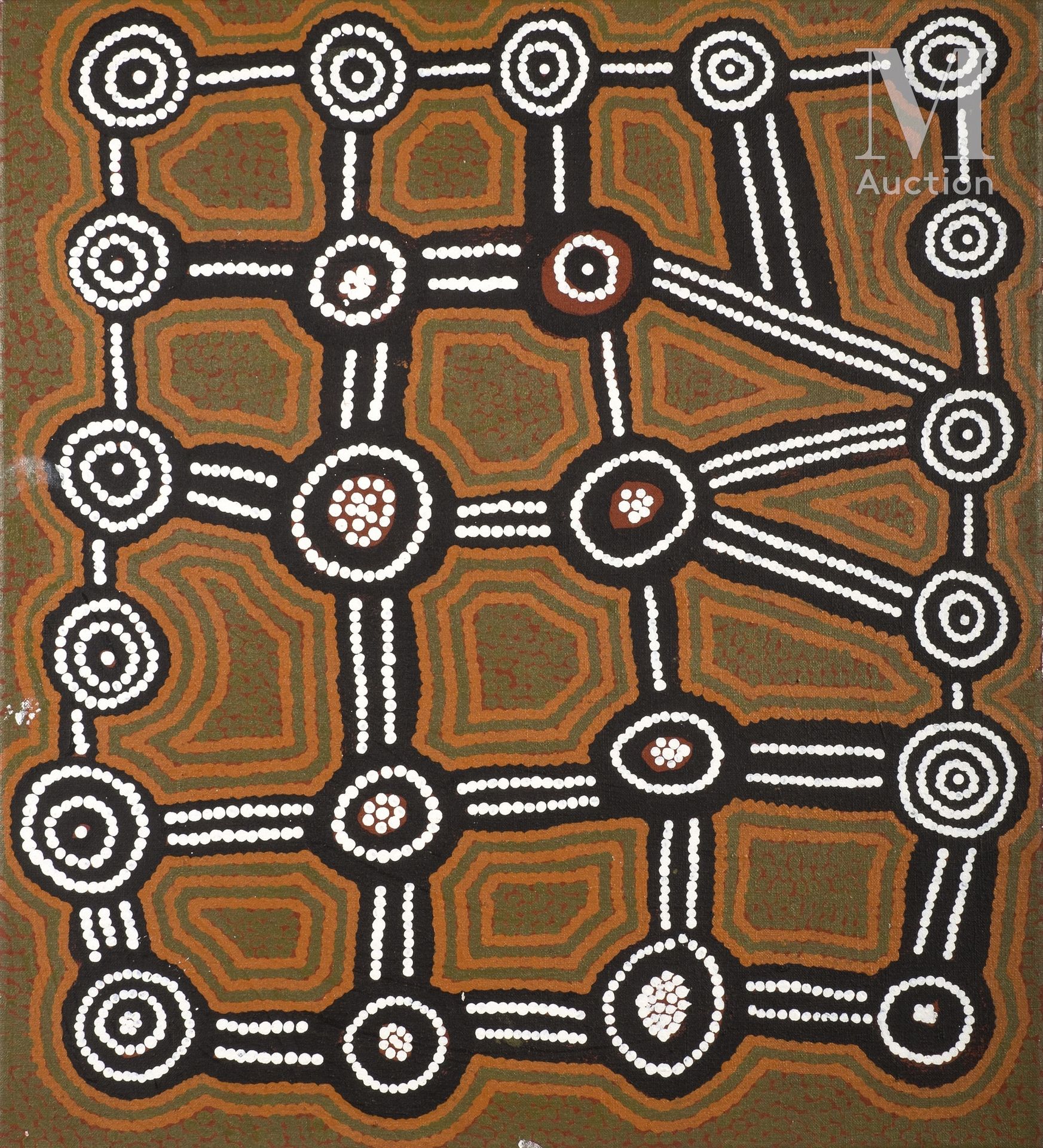 Dini Campbell Tjampitjinpa (1945 - 2000) Sans titre, 1998

Acrylique sur toile -&hellip;