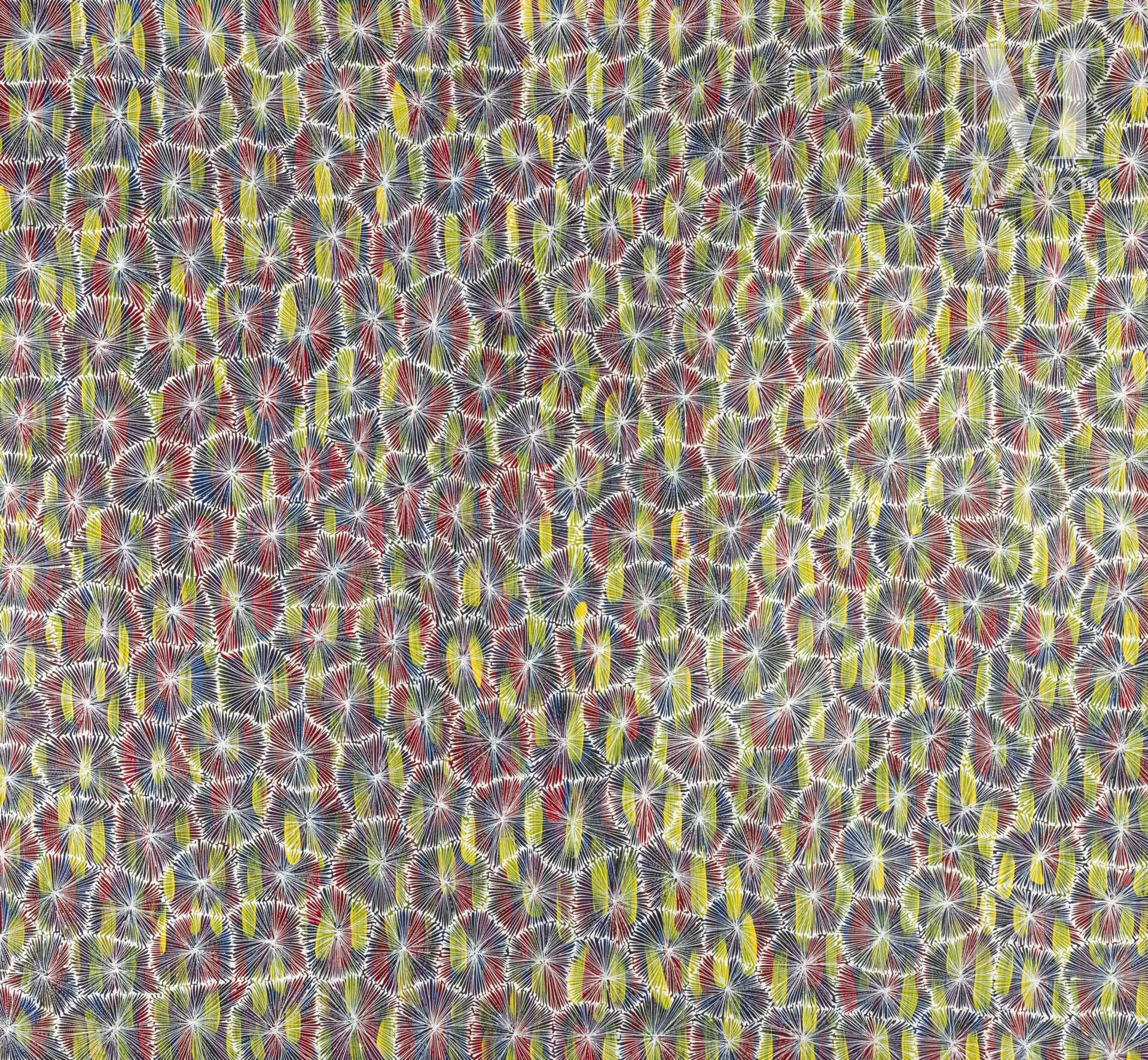 Lucky Morton Kngwarreye (c. 1950 - ) Bush Flowers, 2017

Acrylique sur toile - 1&hellip;