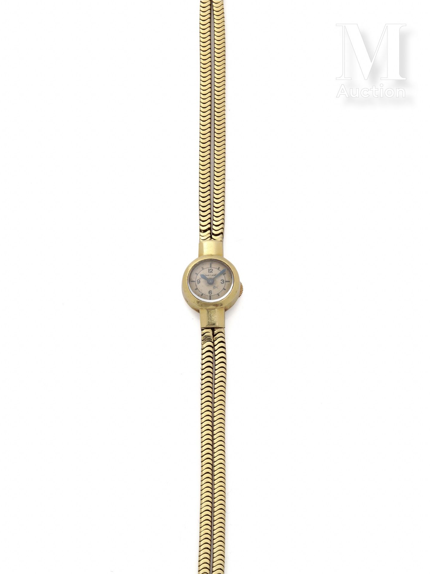 CARTIER Um 1940

Damenuhr

Gehäuse aus 18 Karat Gold 

Mechanisches Uhrwerk mit &hellip;