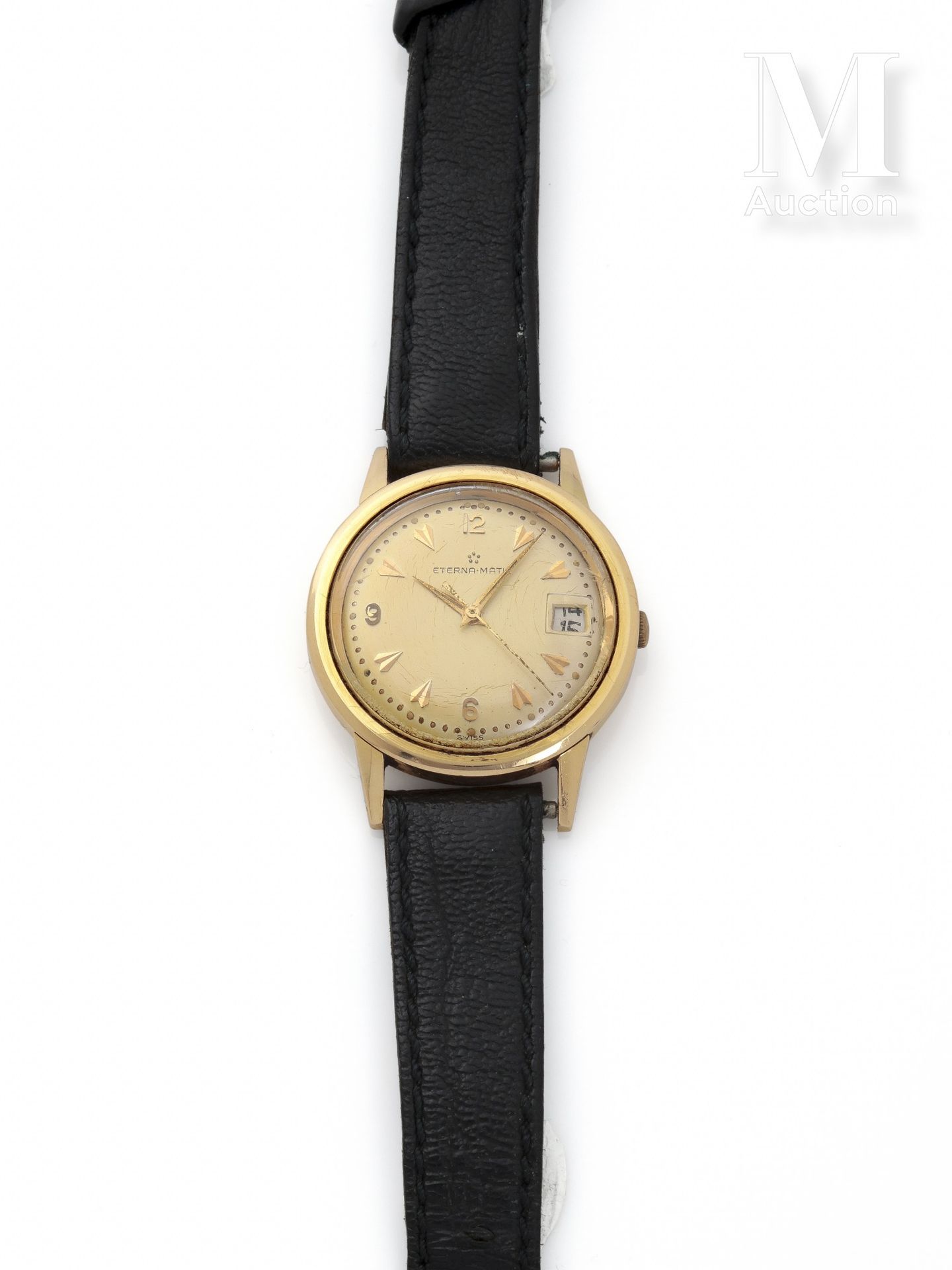 ETERNA-MATIC Herrenuhr

Um 1960

Gehäuse aus 18 Karat Gold 

Mechanisches Uhrwer&hellip;