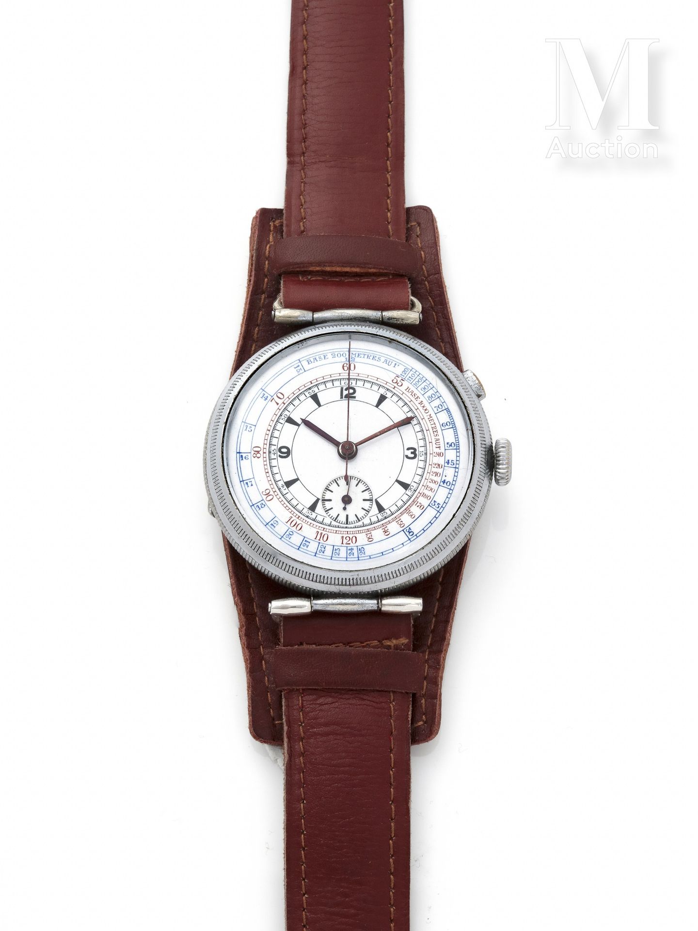 DARNE Cronografo Cronometro 

Circa 1930

Rarissimo orologio da uomo in metallo &hellip;