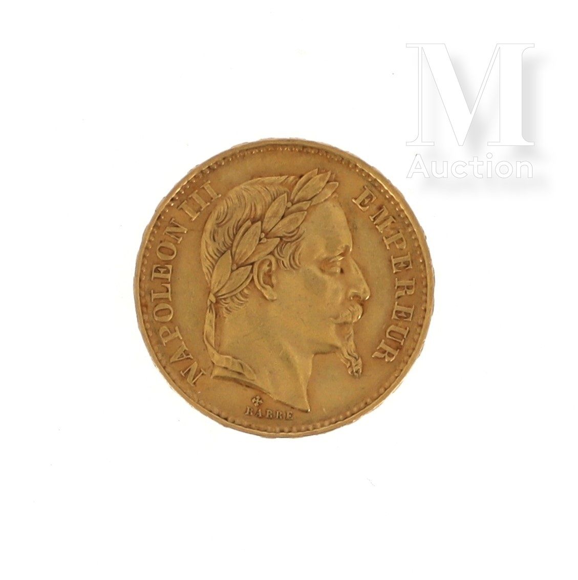 Pièce 20 FF or Une pièce en or de 20 FF Napoléon III lauré 

1869 BB
